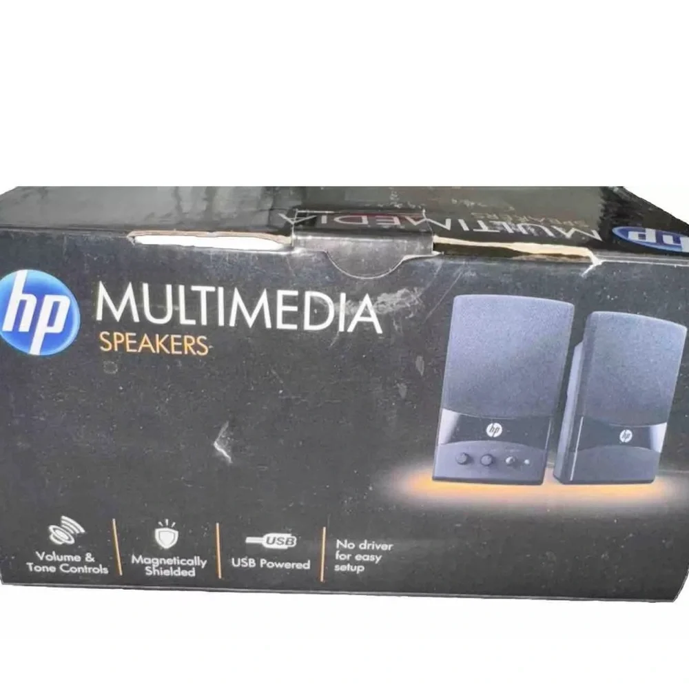 HP Multimedia Computer Speakers Set GL313AA In Original Box Tested